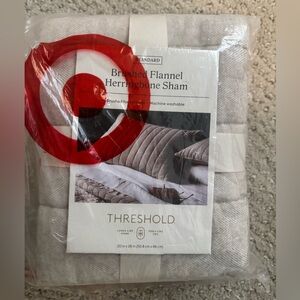 Threshold Gray Flannel Sham
